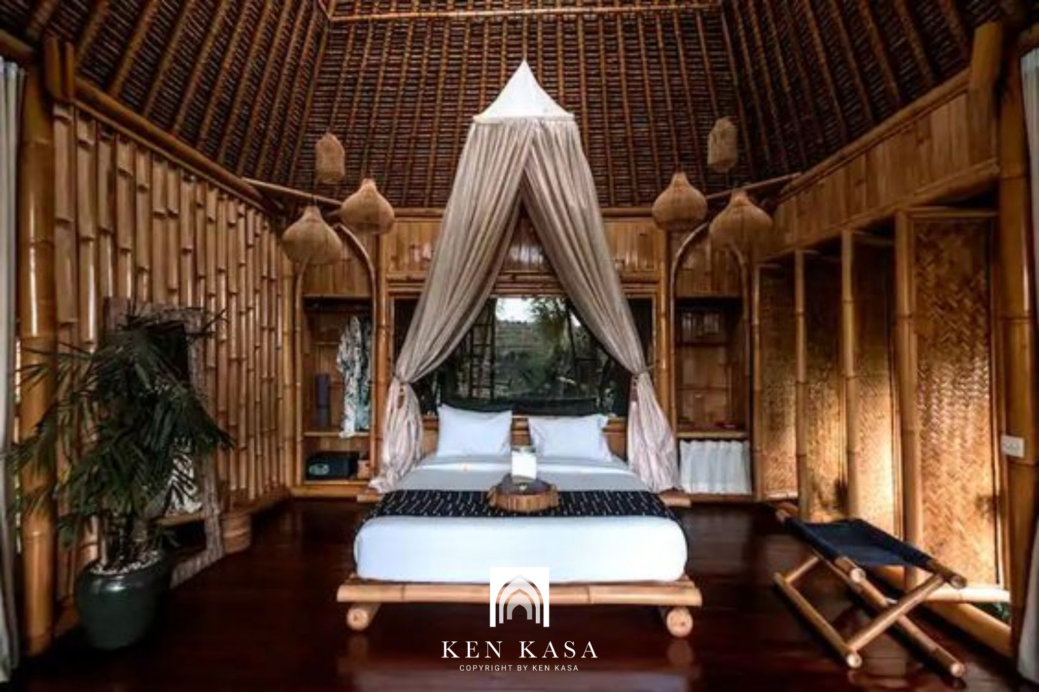 mẫu thiết kế nội thất homestay nh&agrave; tre